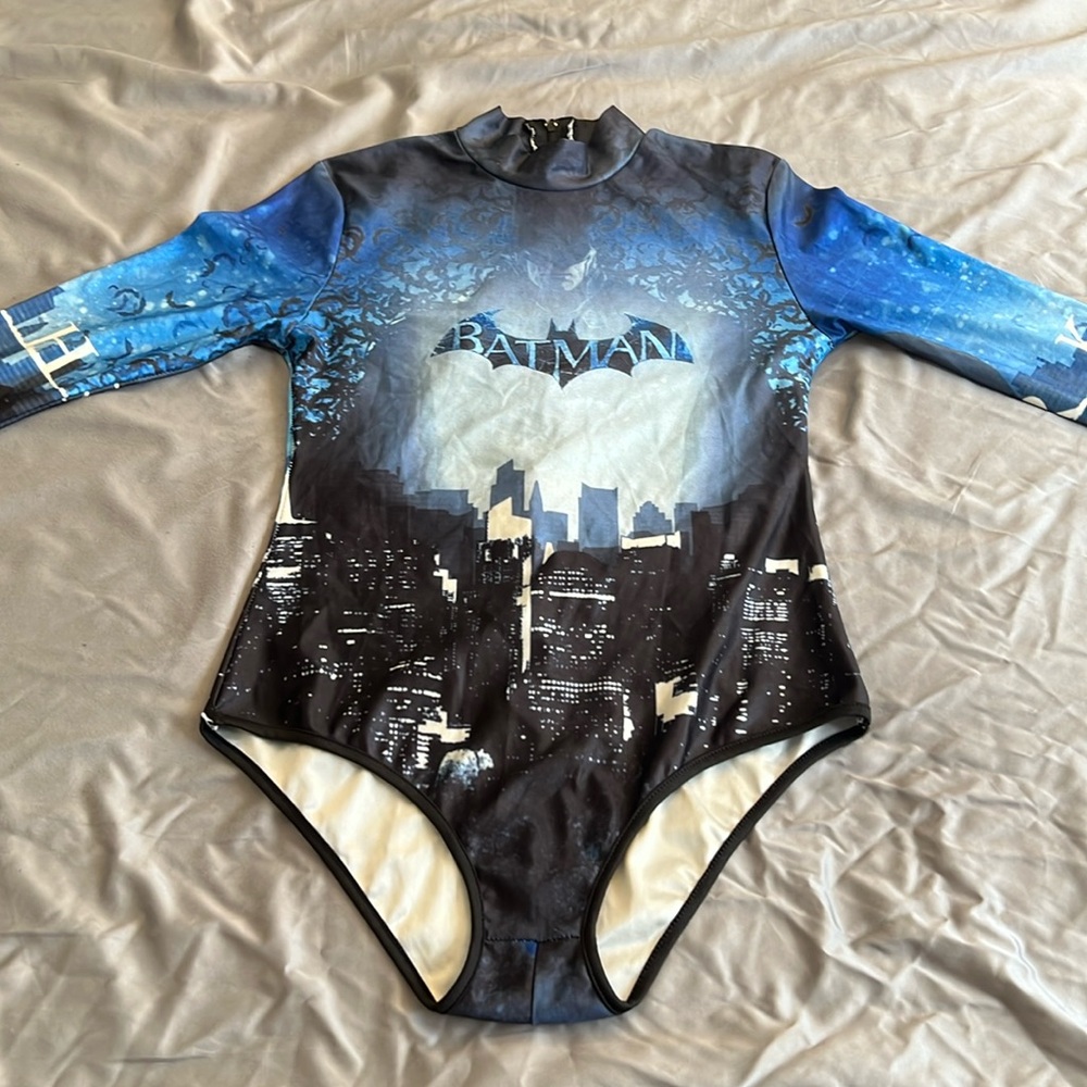 Batman full sleeve one piece swimsuit